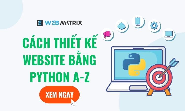 thiết kế web bằng python