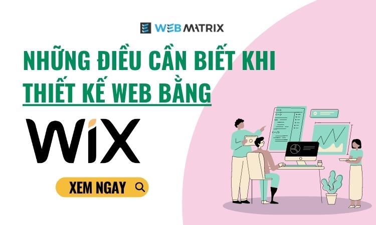 thiết kế web bằng wix