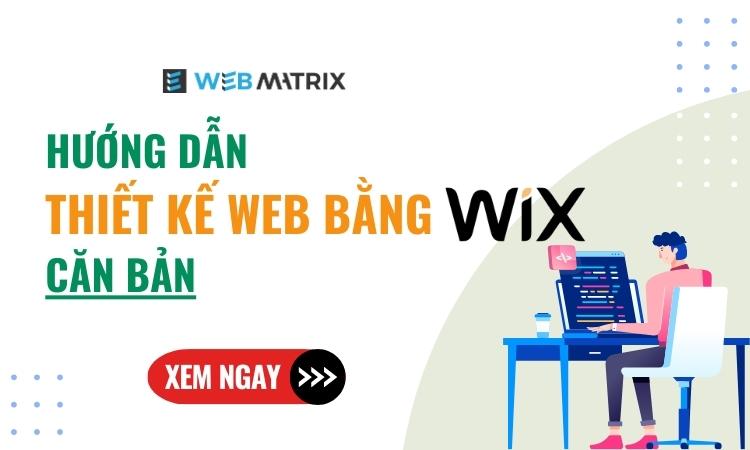 thiết kế web bằng wix